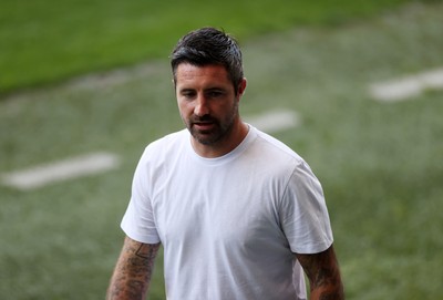 120825 - Swansea City v Crawley Town, Carabao Cup - Swansea City Manager Alan Sheehan 