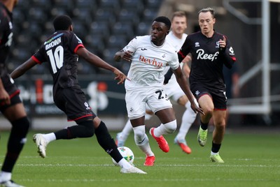 120825 - Swansea City v Crawley Town, Carabao Cup - Zeidane Inoussa of Swansea City 