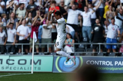 120825 - Swansea City v Crawley Town, Carabao Cup - Ronald of Swansea City celebrates scoring a goal