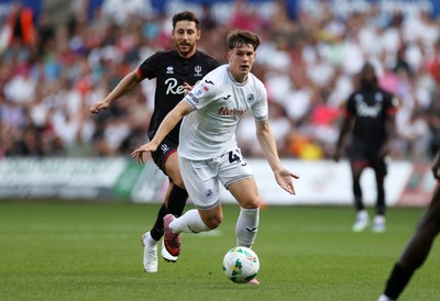 120825 - Swansea City v Crawley Town, Carabao Cup - Sam Parker of Swansea City 