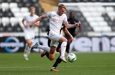 120825 - Swansea City v Crawley Town, Carabao Cup - Ollie Cooper of Swansea City makes a break