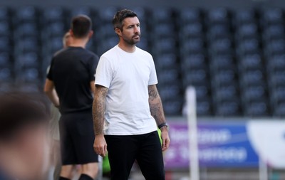 120825 - Swansea City v Crawley Town, Carabao Cup - Swansea City Manager Alan Sheehan 