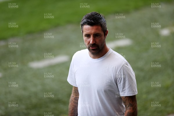120825 - Swansea City v Crawley Town, Carabao Cup - Swansea City Manager Alan Sheehan 