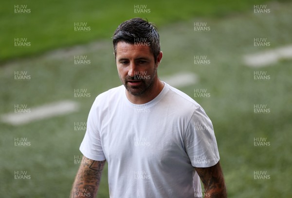 120825 - Swansea City v Crawley Town, Carabao Cup - Swansea City Manager Alan Sheehan 