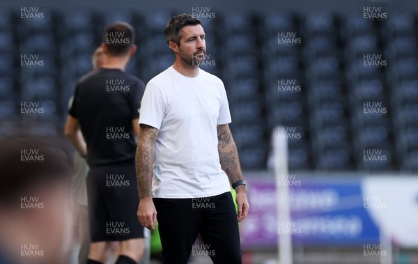 120825 - Swansea City v Crawley Town, Carabao Cup - Swansea City Manager Alan Sheehan 