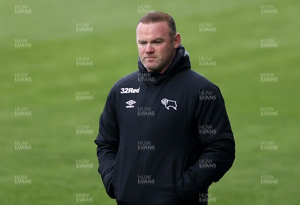 010521 - Swansea City v Derby County - SkyBet Championship - Derby County Manager Wayne Rooney