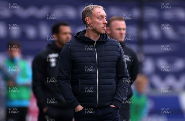 010521 - Swansea City v Derby County - SkyBet Championship - Swansea City Manager Steve Cooper