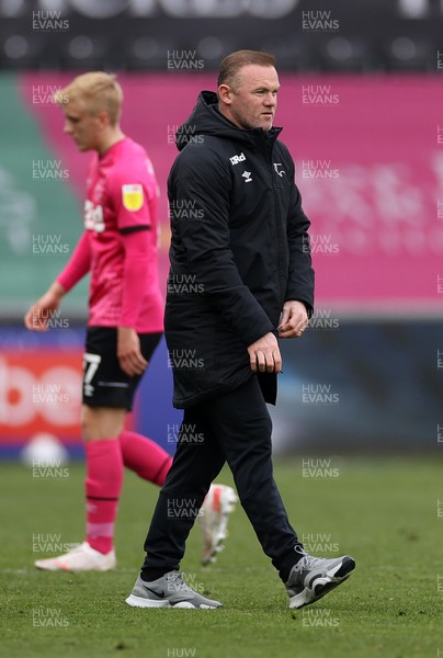 010521 - Swansea City v Derby County - SkyBet Championship - Derby County Manager Wayne Rooney at full time