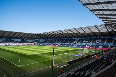 050425 - Swansea City v Derby County - Sky Bet Championship - A general view of Swanseacom Stadium