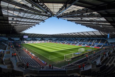 050425 - Swansea City v Derby County - Sky Bet Championship - A general view of Swanseacom Stadium