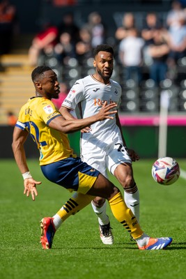 050425 - Swansea City v Derby County - Sky Bet Championship - Cyrus Christie of Swansea City