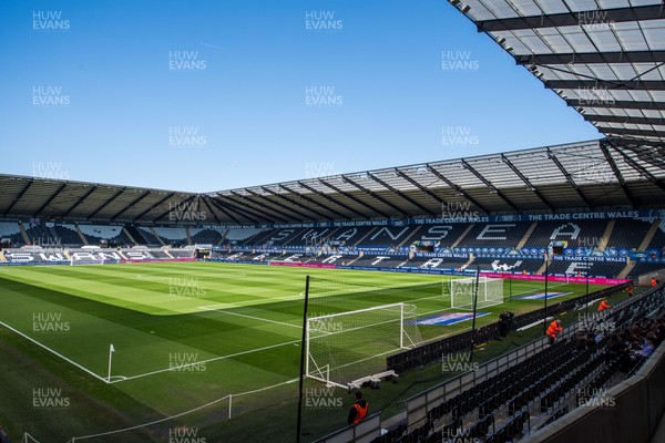 050425 - Swansea City v Derby County - Sky Bet Championship - A general view of Swanseacom Stadium