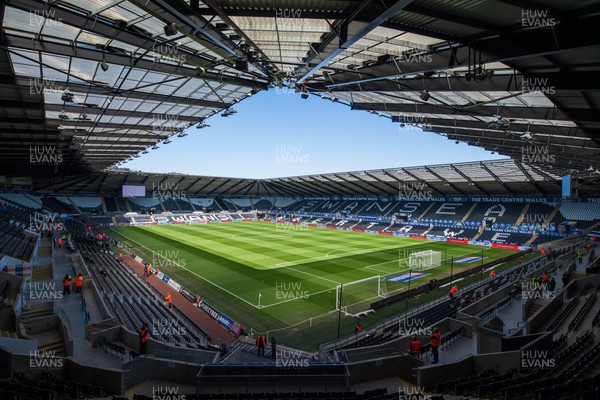 050425 - Swansea City v Derby County - Sky Bet Championship - A general view of Swanseacom Stadium