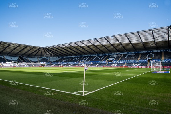 050425 - Swansea City v Derby County - Sky Bet Championship - A general view of Swanseacom Stadium