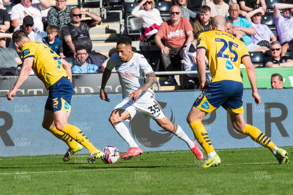 050425 - Swansea City v Derby County - Sky Bet Championship - Ronald Pereira Martin of Swansea City