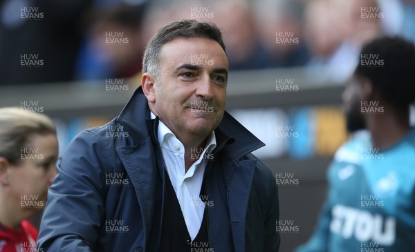 140418 - Swansea City v Everton - Premier League - Swansea Manager Carlos Carvalhal