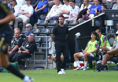 020825 - Swansea City v FC Lorient - Preseason Friendly - Head Coach of Swansea City Alan Sheehan