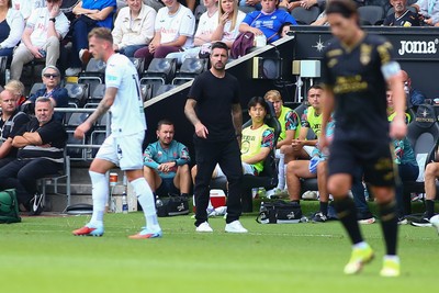 020825 - Swansea City v FC Lorient - Preseason Friendly - Head Coach of Swansea City Alan Sheehan