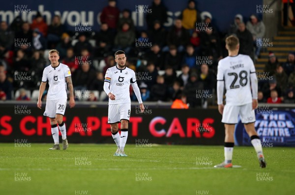 291119 - Swansea City v Fulham - SkyBet Championship - Dejected Matt Grimes of Swansea City