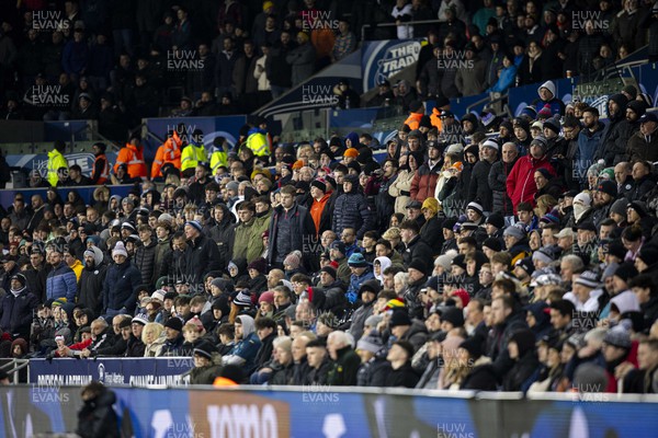 021223 - Swansea City v Huddersfield Town - Sky Bet Championship - Swansea City supporters in attendance
