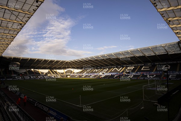 021223 - Swansea City v Huddersfield Town - Sky Bet Championship - A general view of the Swanseacom Stadium