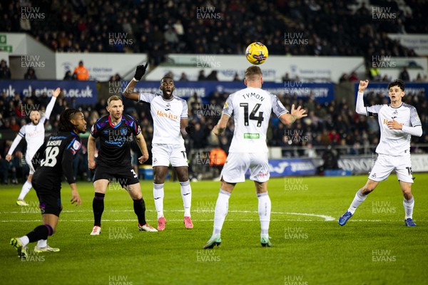 021223 - Swansea City v Huddersfield Town - Sky Bet Championship - Yannick Bolasie of Swansea City in action