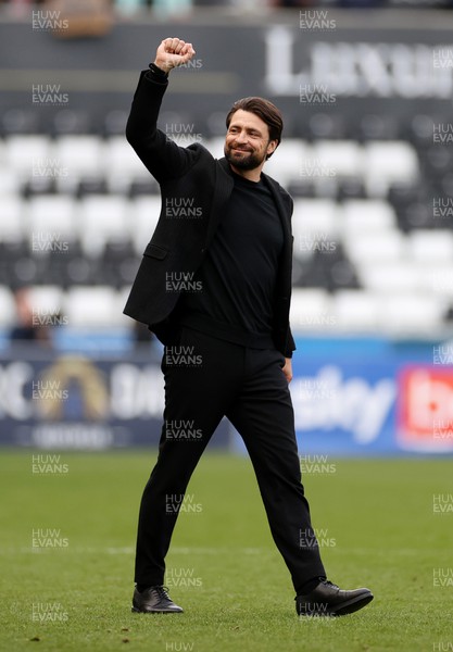 150423 - Swansea City v Huddersfield Town - SkyBet Championship - Swansea City Manager Russell Martin at full time