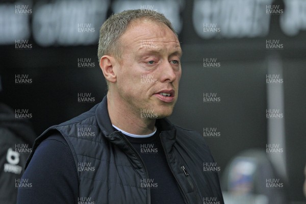 220220 - Swansea City v Huddersfield Town, Sky Bet Championship - Swansea City Manager Steve Cooper before the match