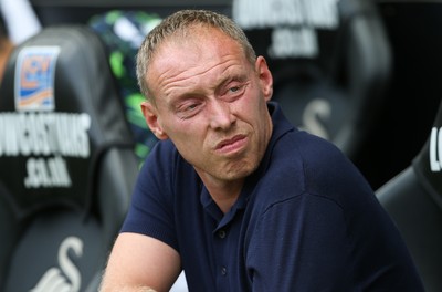 030819 - Swansea City v Hull City, Sky Bet Championship - Swansea City head coach Steve Cooper at the start of the match