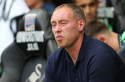 030819 - Swansea City v Hull City, Sky Bet Championship - Swansea City head coach Steve Cooper at the start of the match