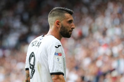 030819 - Swansea City v Hull City, Sky Bet Championship - Borja Baston of Swansea City