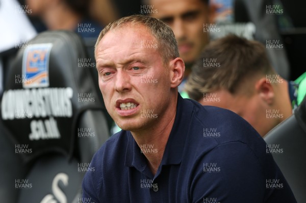 030819 - Swansea City v Hull City, Sky Bet Championship - Swansea City head coach Steve Cooper at the start of the match