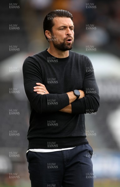 110921 - Swansea City v Hull City - SkyBet Championship - Swansea City Manager Russell Martin