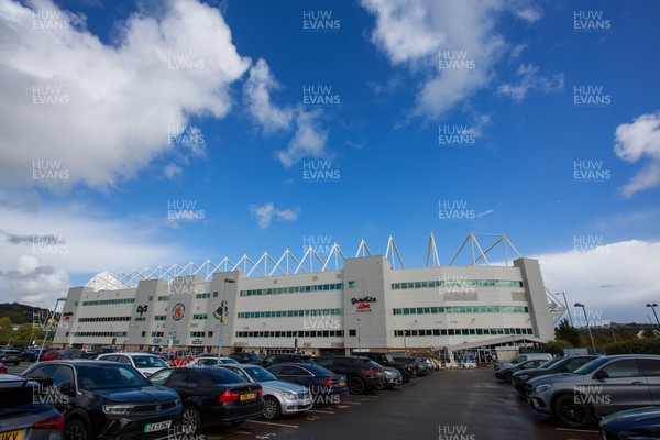 130925 - Swansea City v Hull City - Sky Bet Championship - General view outside Swanseacom stadium before the match