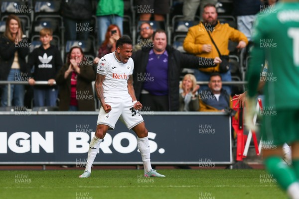 130925 - Swansea City v Hull City - Sky Bet Championship - Ronald Pereira Martin of Swansea City celebrates after scoring a goal