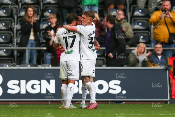 130925 - Swansea City v Hull City - Sky Bet Championship - Ronald Pereira Martin of Swansea City celebrates after scoring a goal
