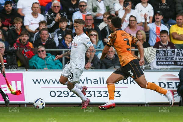 130925 - Swansea City v Hull City - Sky Bet Championship - Ethan Galbraith of Swansea City