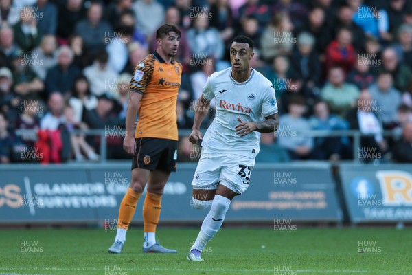 130925 - Swansea City v Hull City - Sky Bet Championship - Adam Idah of Swansea City