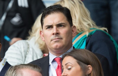 200816 - Swansea City v Hull City, Premier League - Jason Levien, one of the members of the American consortium who bough the major share in Swansea City