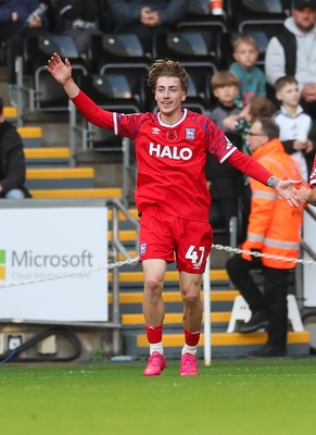 081125 - Swansea City v Ipswich Town, EFL Sky Bet Championship - Jack Clarke of Ipswich celebrates after scoring goal