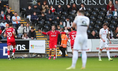 081125 - Swansea City v Ipswich Town, EFL Sky Bet Championship - Jack Clarke of Ipswich celebrates after scoring goal