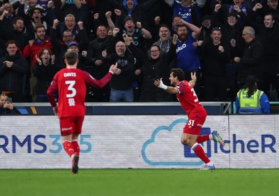 081125 - Swansea City v Ipswich Town, EFL Sky Bet Championship - Ivan Azon of Ipswich celebrates after scoring the third goal