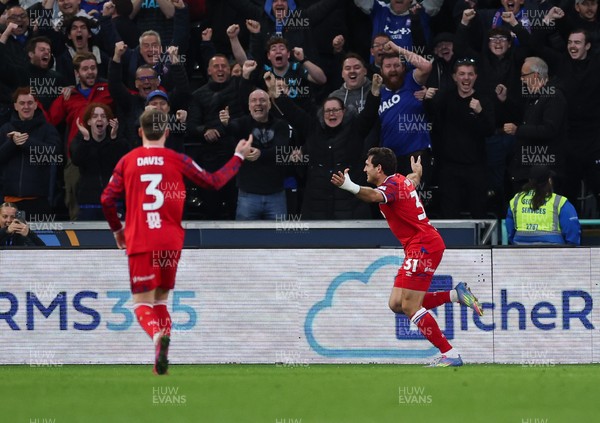 081125 - Swansea City v Ipswich Town, EFL Sky Bet Championship - Ivan Azon of Ipswich celebrates after scoring the third goal