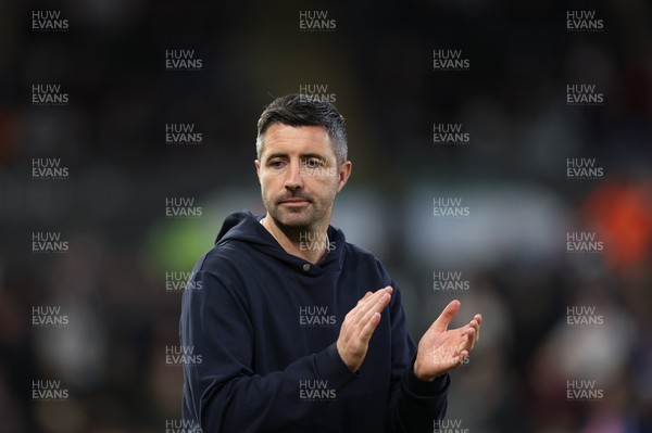 081125 - Swansea City v Ipswich Town, EFL Sky Bet Championship - Swansea City head coach Alan Sheehan reacts during the match
