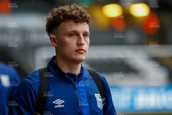 170224 - Swansea City v Ipswich Town - Sky Bet Championship - Nathan Broadhead of Ipswich Town arrives before todays match