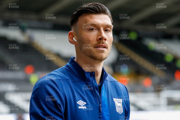 170224 - Swansea City v Ipswich Town - Sky Bet Championship - Kieffer Moore of Ipswich Town arrives before todays match
