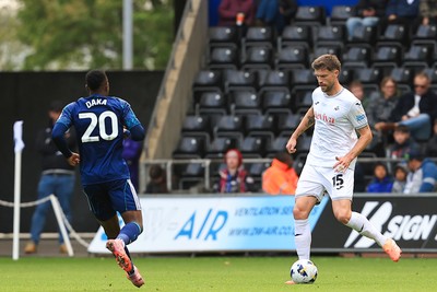 041025 - Swansea City v Leicester City - Sky Bet Championship - Cameron Burgess of Swansea City