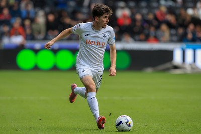 041025 - Swansea City v Leicester City - Sky Bet Championship - Josh Key of Swansea City