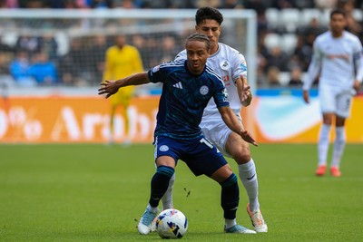041025 - Swansea City v Leicester City - Sky Bet Championship - Bobby Decordova-Reid of Leicester City