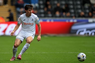 041025 - Swansea City v Leicester City - Sky Bet Championship - Josh Key of Swansea City